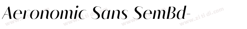 Aeronomic Sans SemBd字体转换